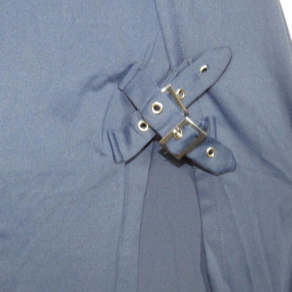 Halara Navy Soft Stretchy Double Buckle Front Split Maxi Skort Skirt XL - Picture 10 of 13